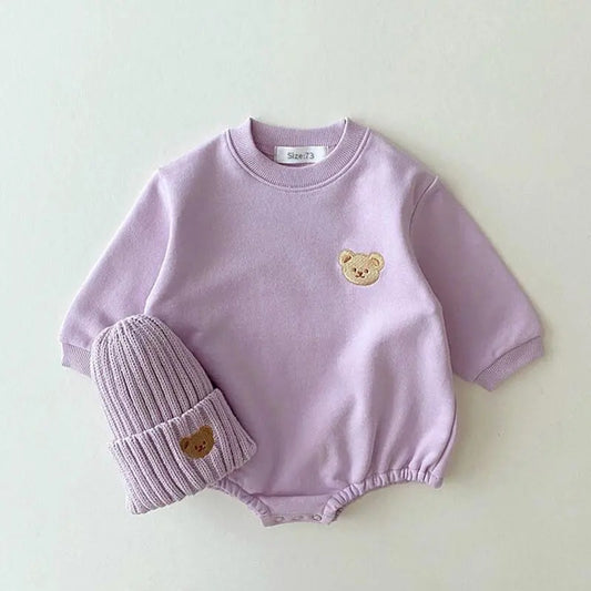 ABEL BEAR SWEAT BODYSUIT