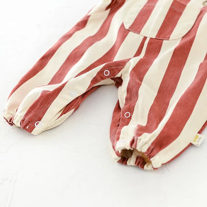 STRIPE OVERALL JUMPSUIT
