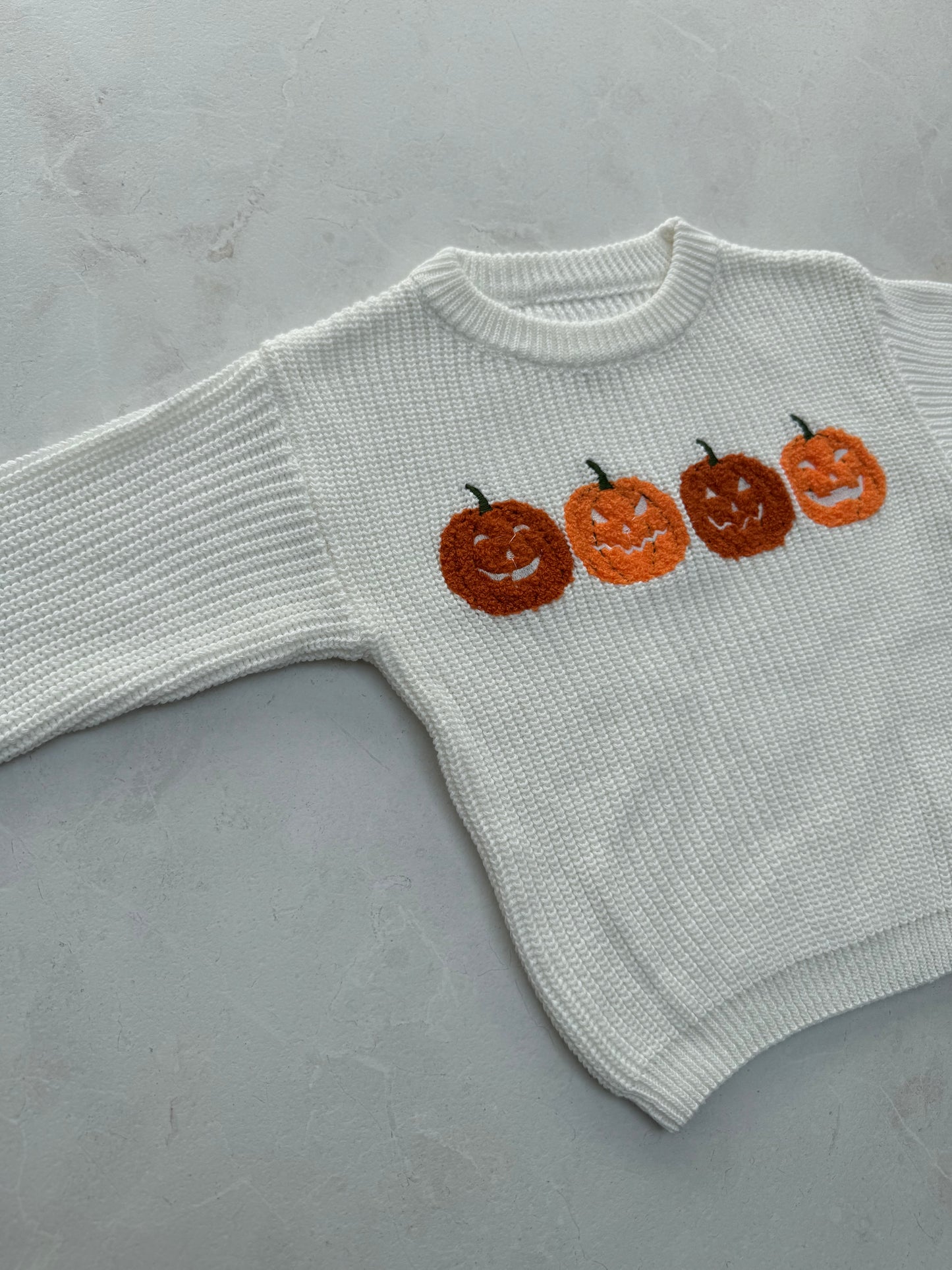 Pumpkin Quad Knit Jumper