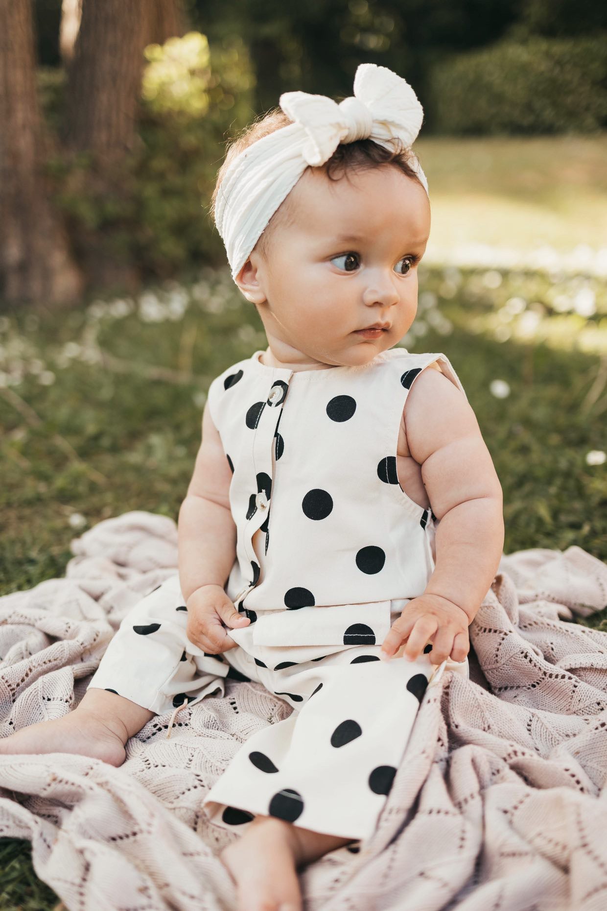 Polka Dot Sleeveless Jumpsuit
