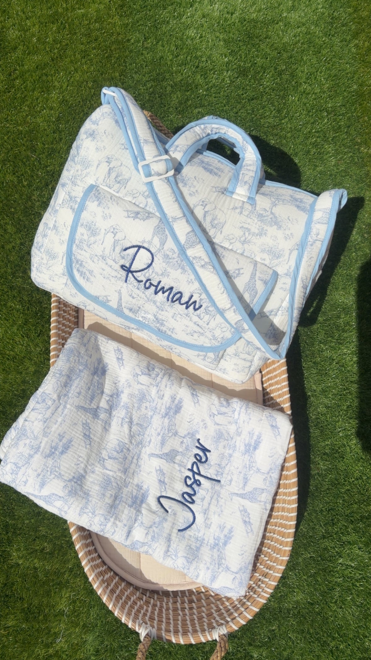 Personalised Safari Print Blankets