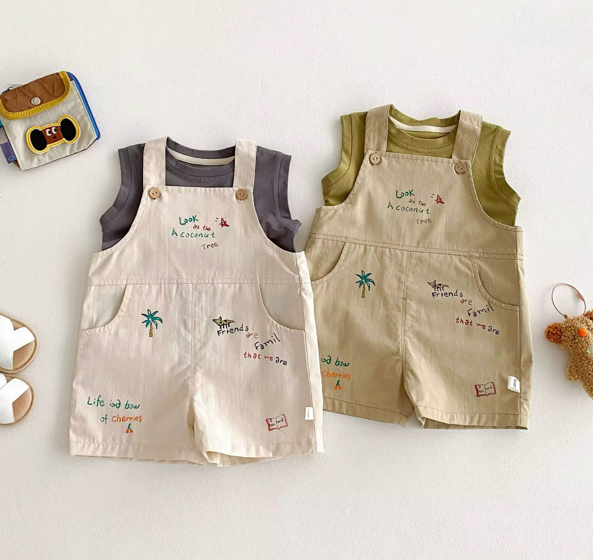 Dungarees & Vest Set