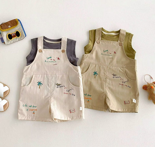 Dungarees & Vest Set