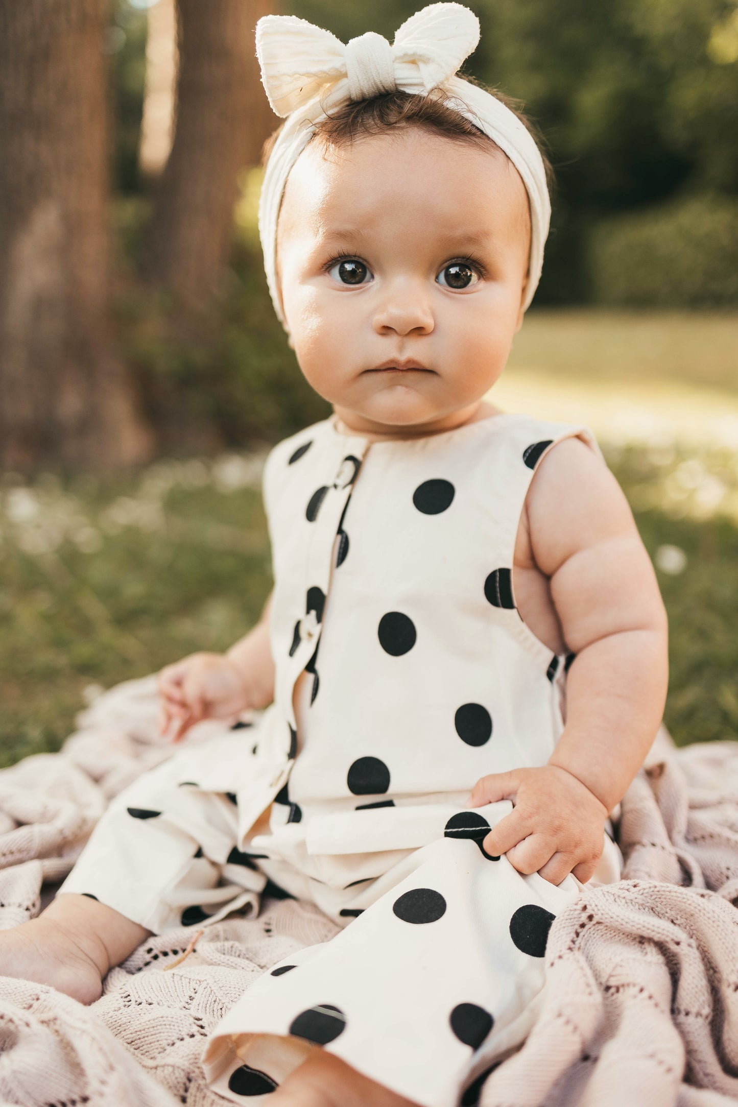 Polka Dot Sleeveless Jumpsuit
