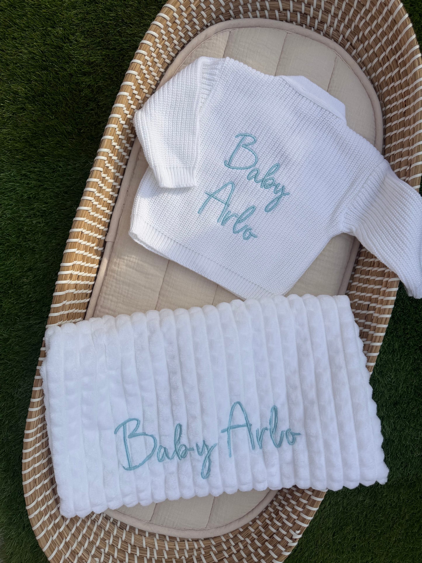 Personalised Soft Bubble Baby Blanket
