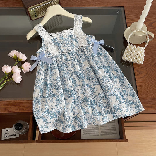 BLUE PRINT DRESS