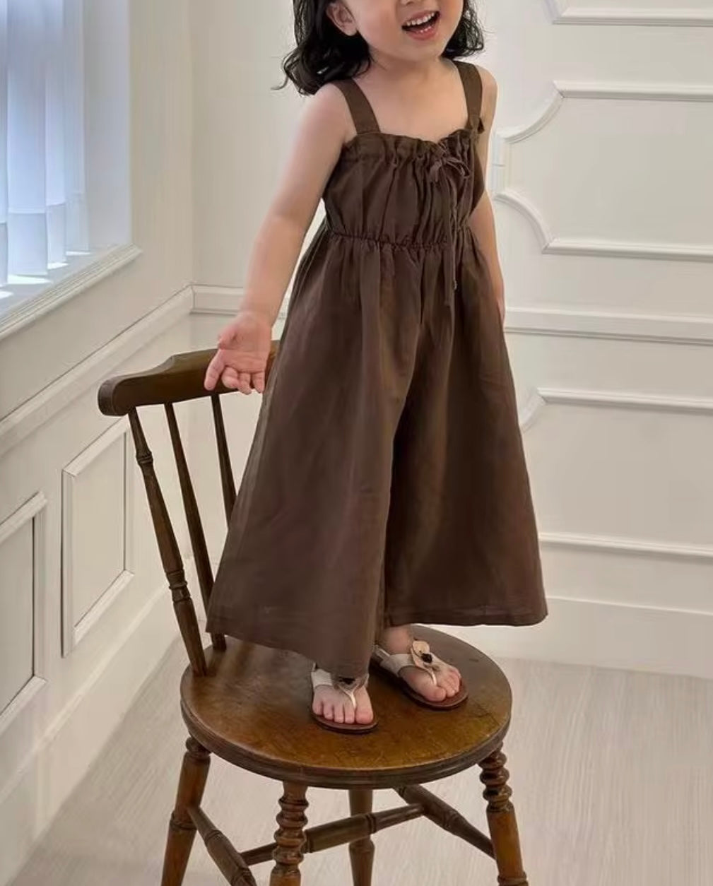 Brown Wide Leg Jumpsuit