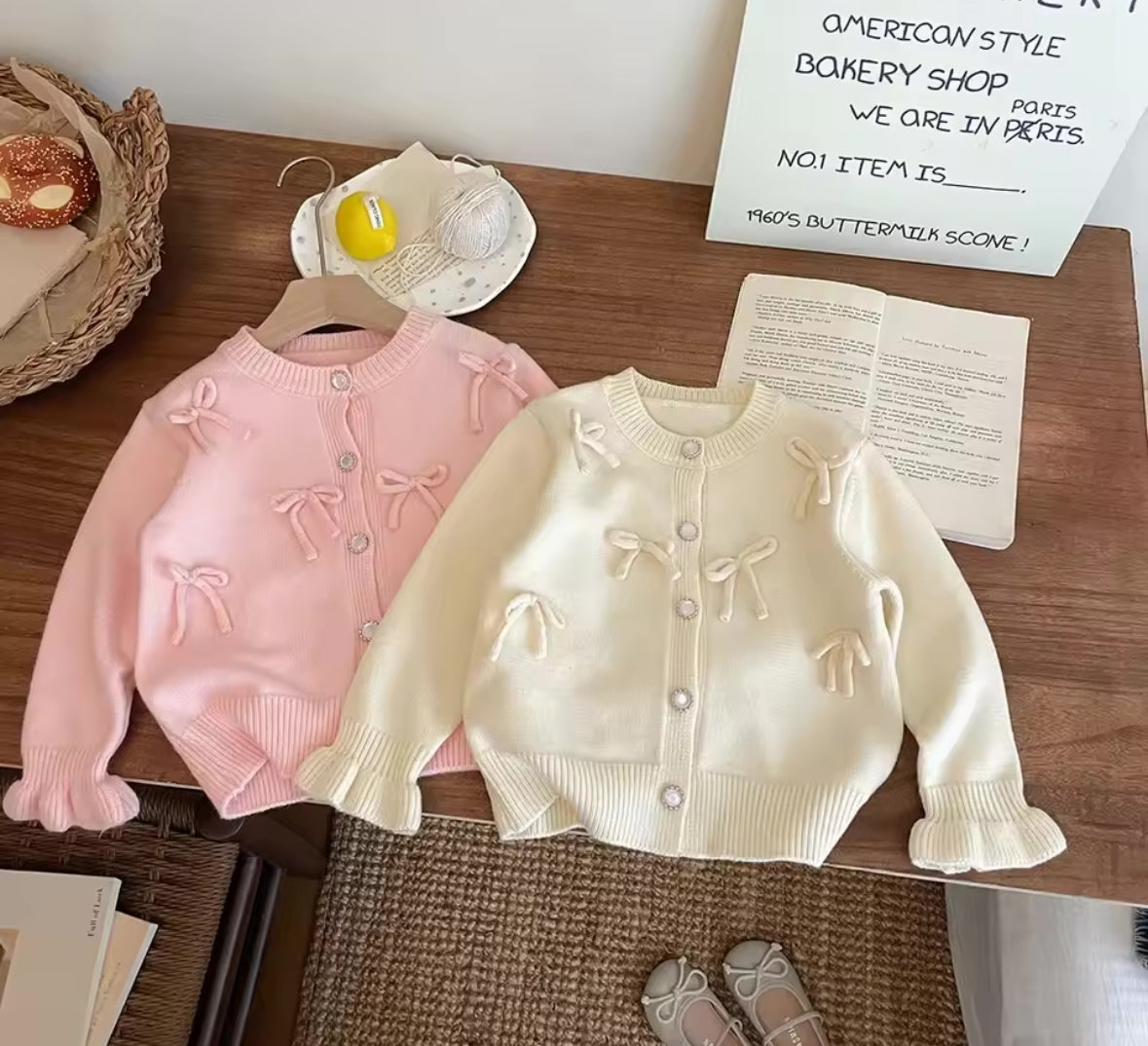 PASTEL BOW CARDIGANS