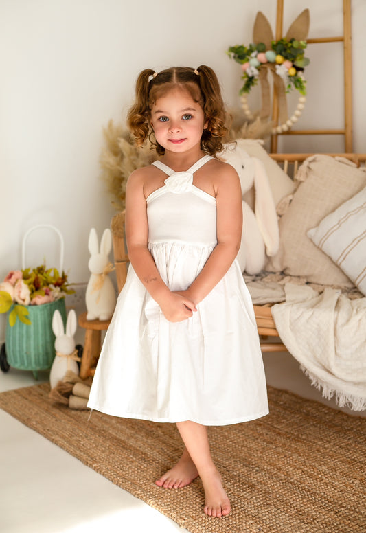 Rose Halter Neck Dress