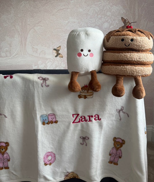 Bakery Bear Viral Blanket & Pancake Plushie