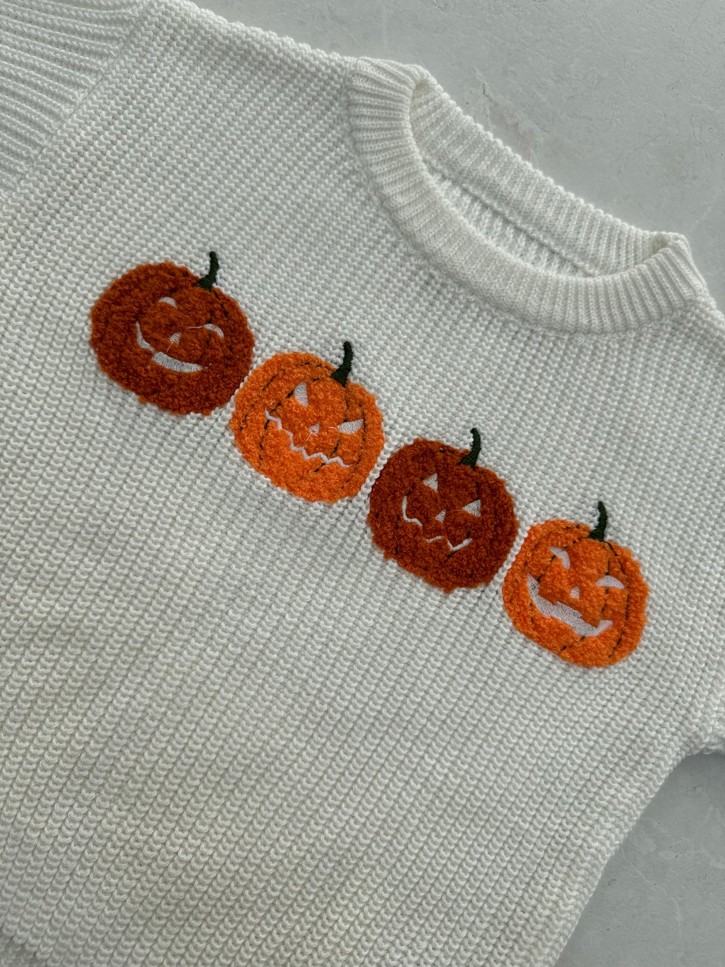 Pumpkin Quad Knit Jumper