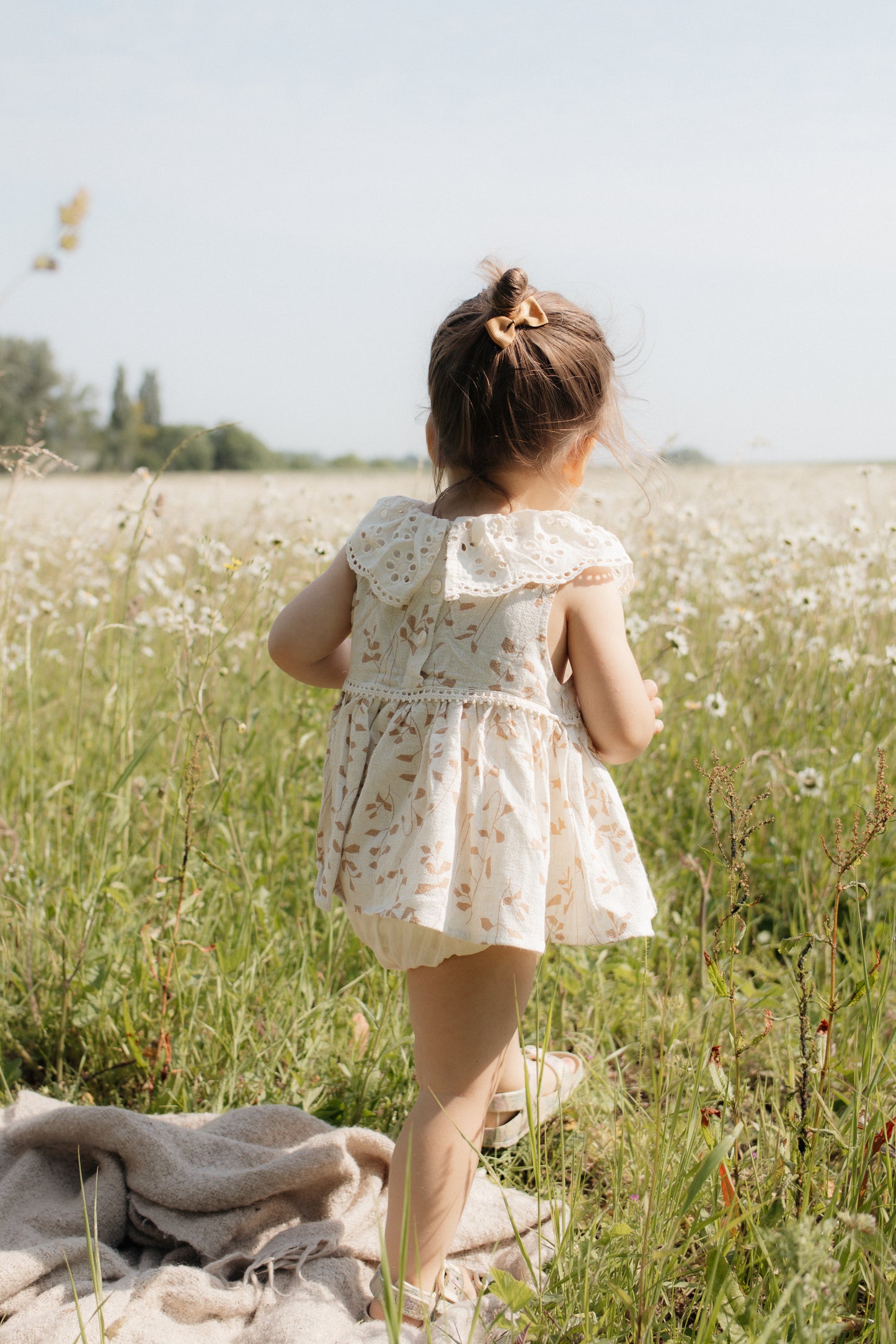 Vintage Lace Collar Romper