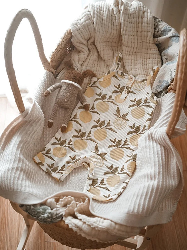 LEMON WAFFLE CAMISOLE JUMPSUIT