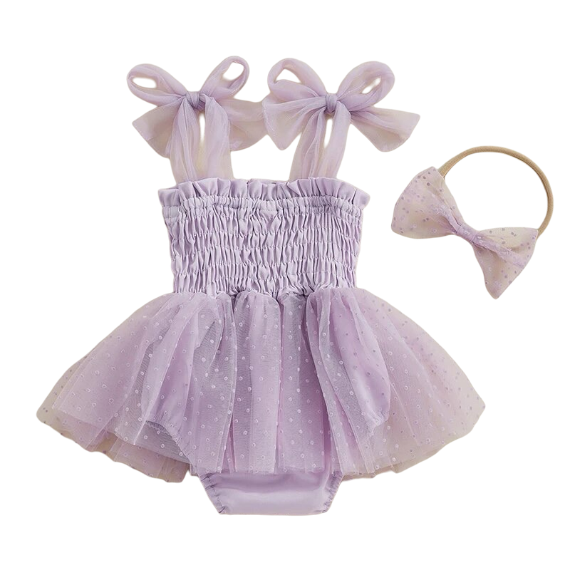 PURPLE  ORGANZA TUTU ROMPER