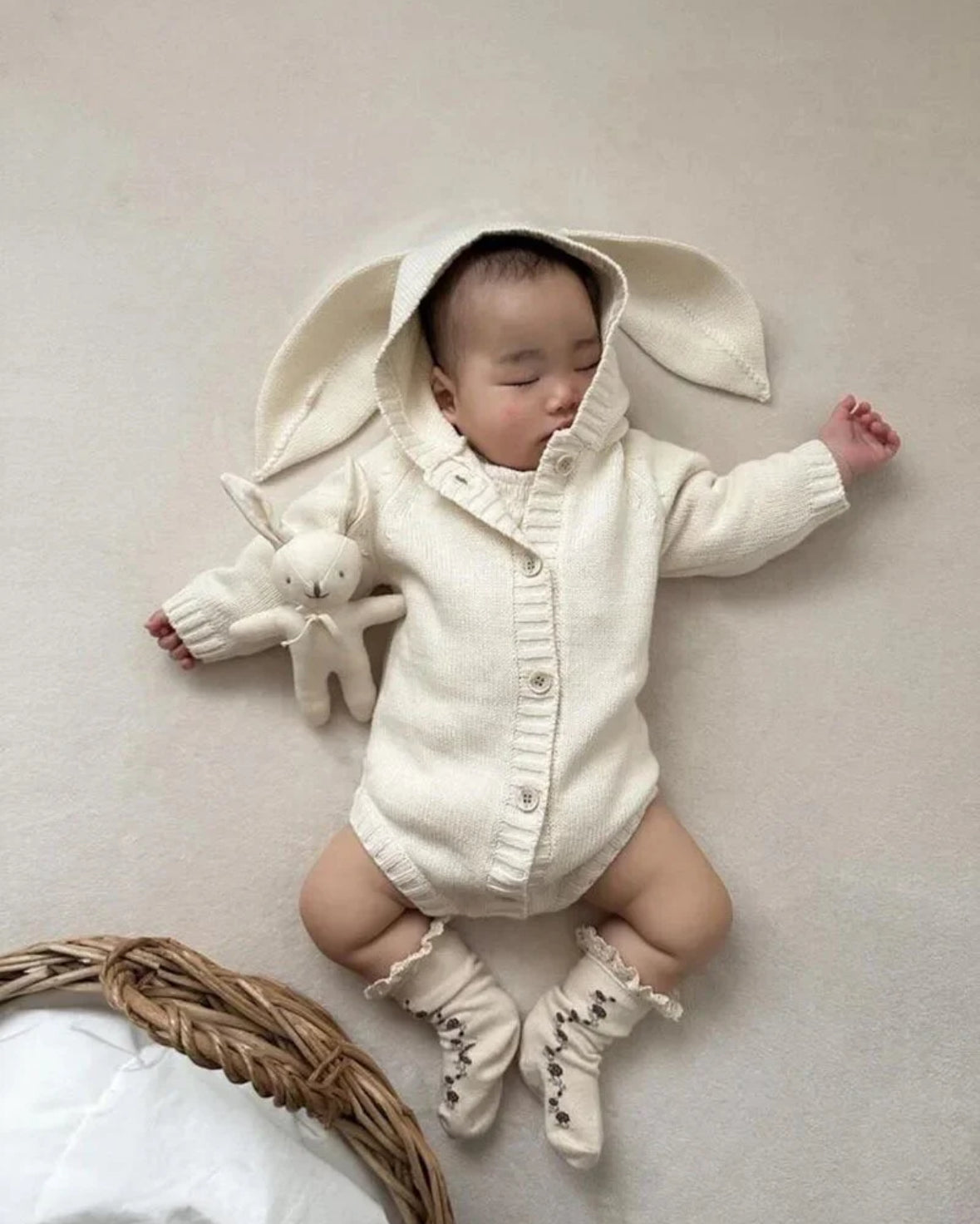Knit Bunny Bodysuit