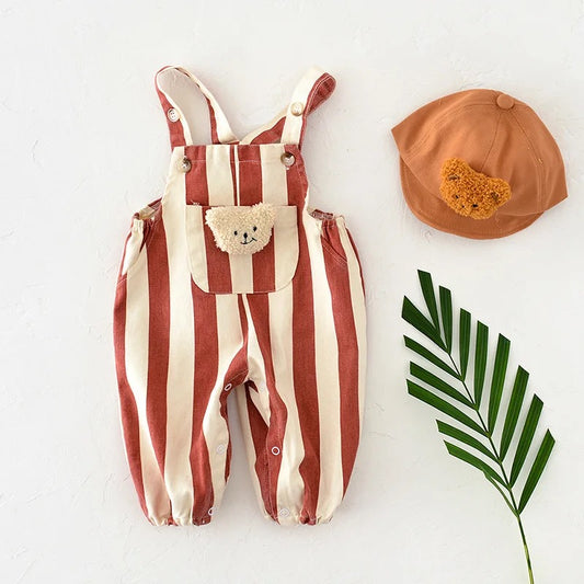 STRIPE OVERALL JUMPSUIT