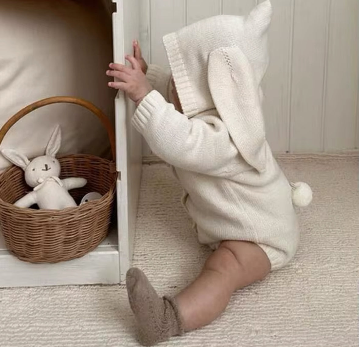 Knit Bunny Bodysuit