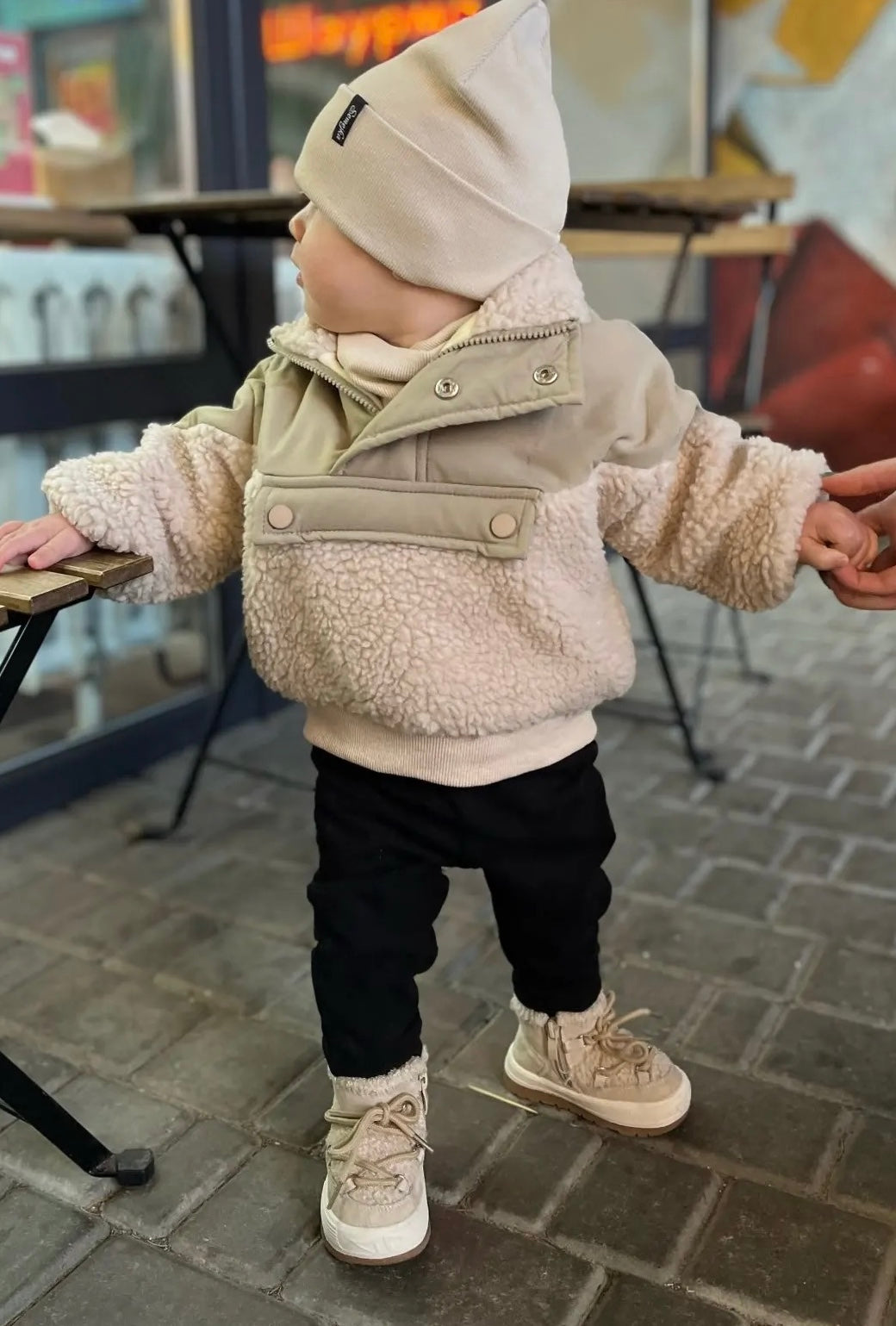FLEECE SHEARLING JACKET