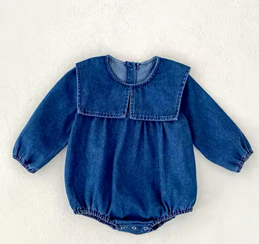 DENIM ROMPER