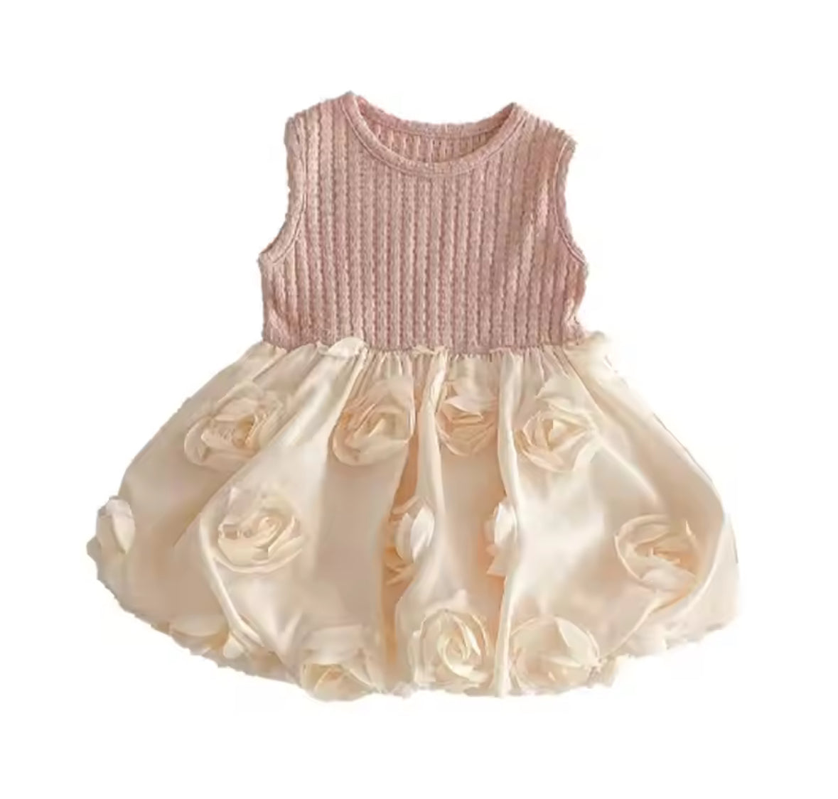 Ribbed Rose Dress