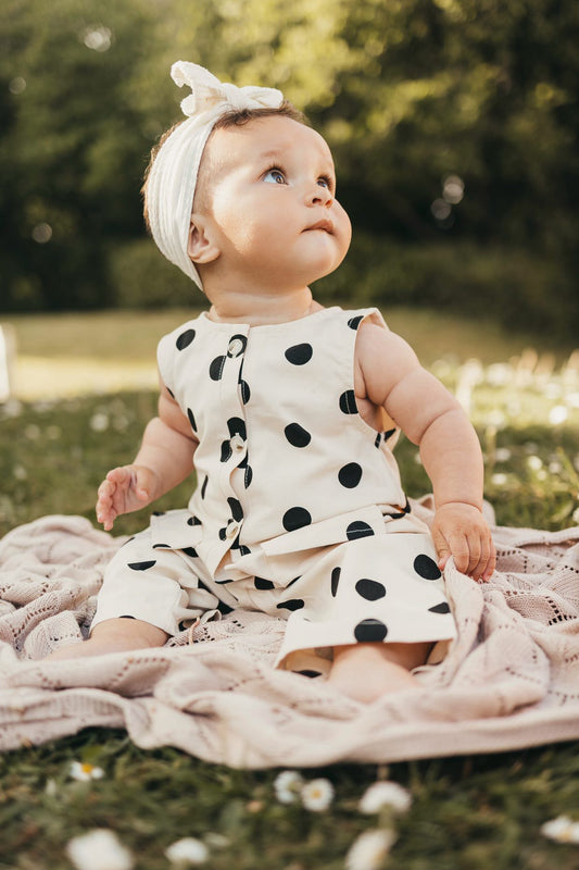 Polka Dot Sleeveless Jumpsuit