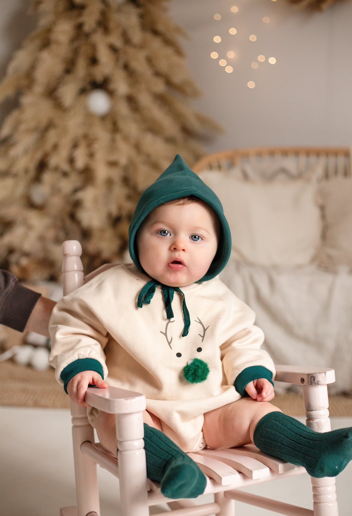 REINDEER ROMPER & BONNET