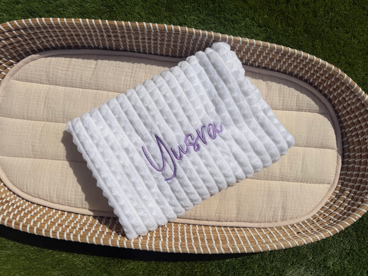 Personalised Soft Bubble Baby Blanket