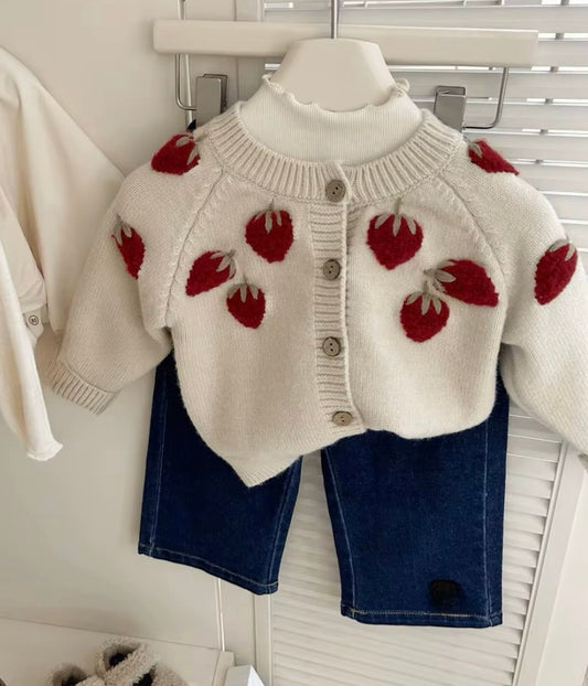 Strawberry cardigan