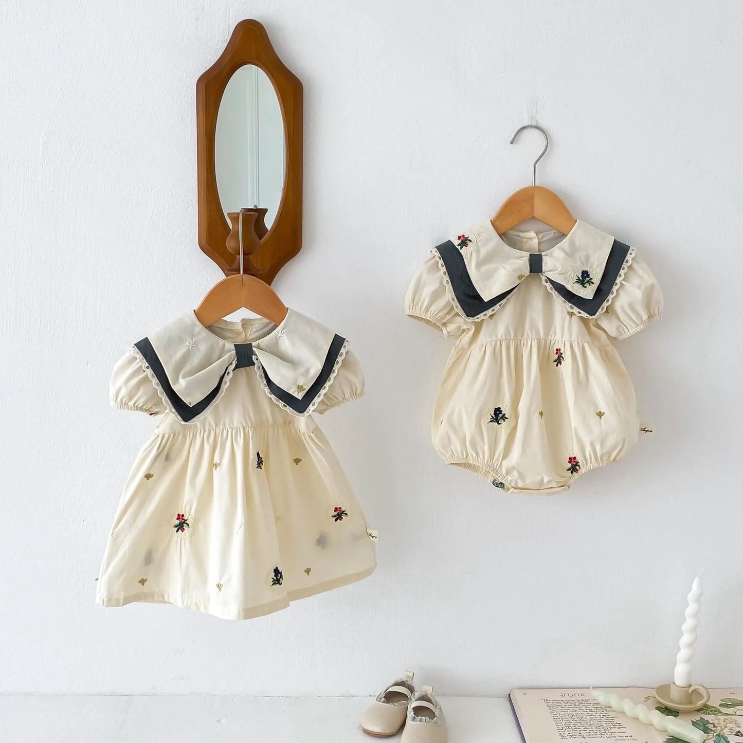 BOW COLLAR DRESS