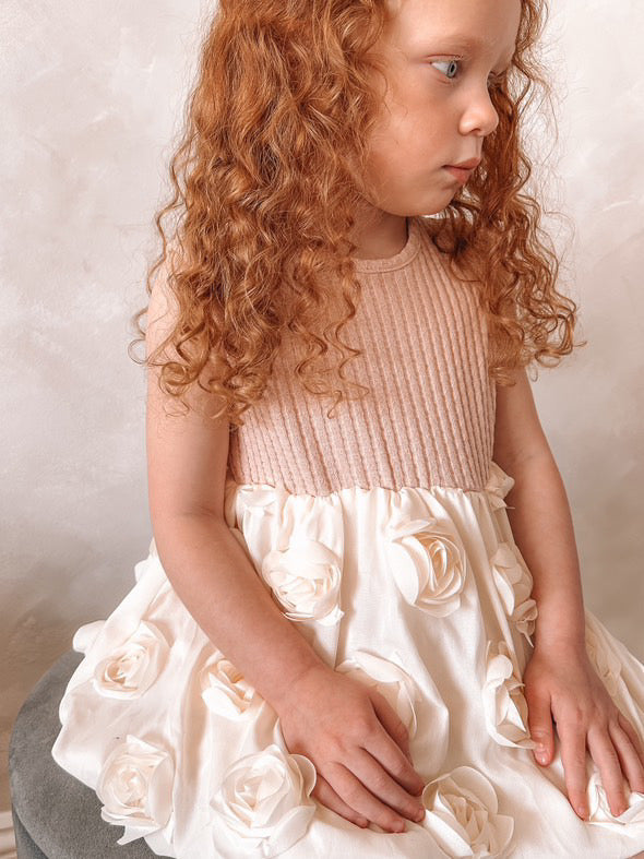 Ribbed Rose Dress