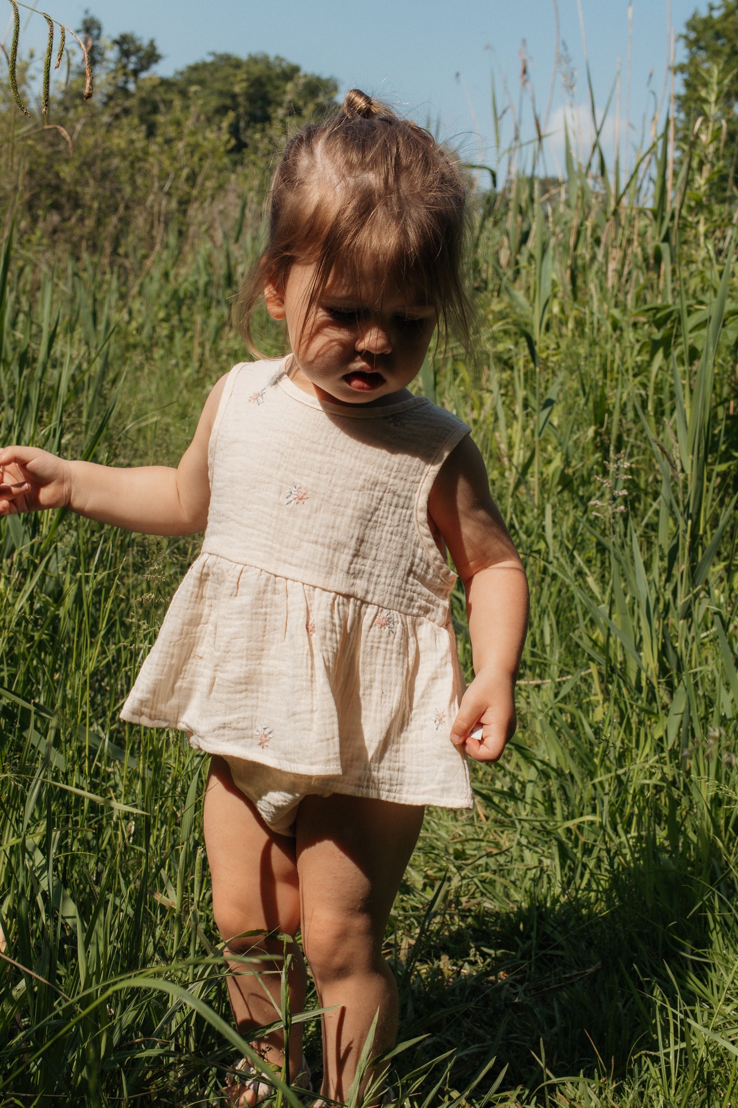 Sleeveless Peplum Romper