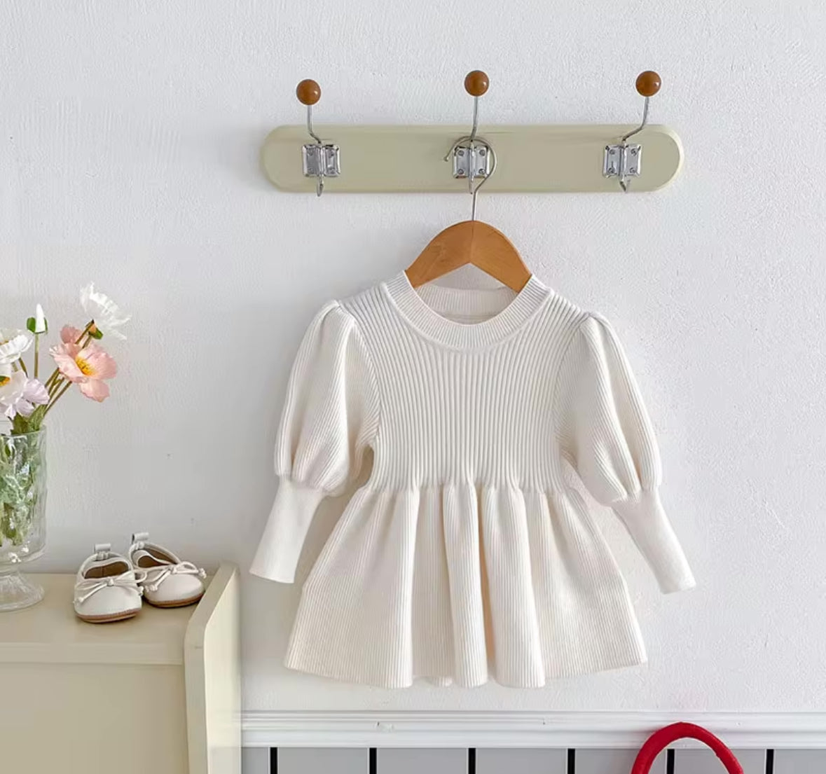 RIBBED KNIT DRESS