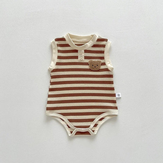 SLEEVELESS STRIPE ROMPER