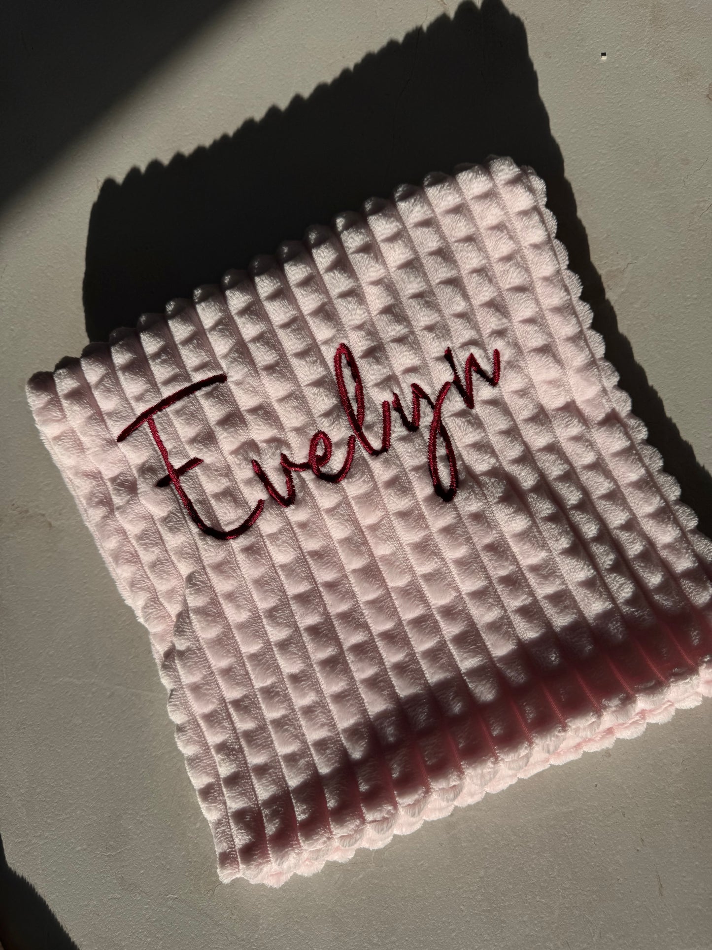 Personalised Soft Bubble Baby Blanket
