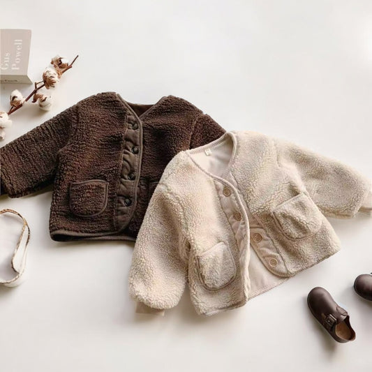 BUTTON UP TEDDY JACKET