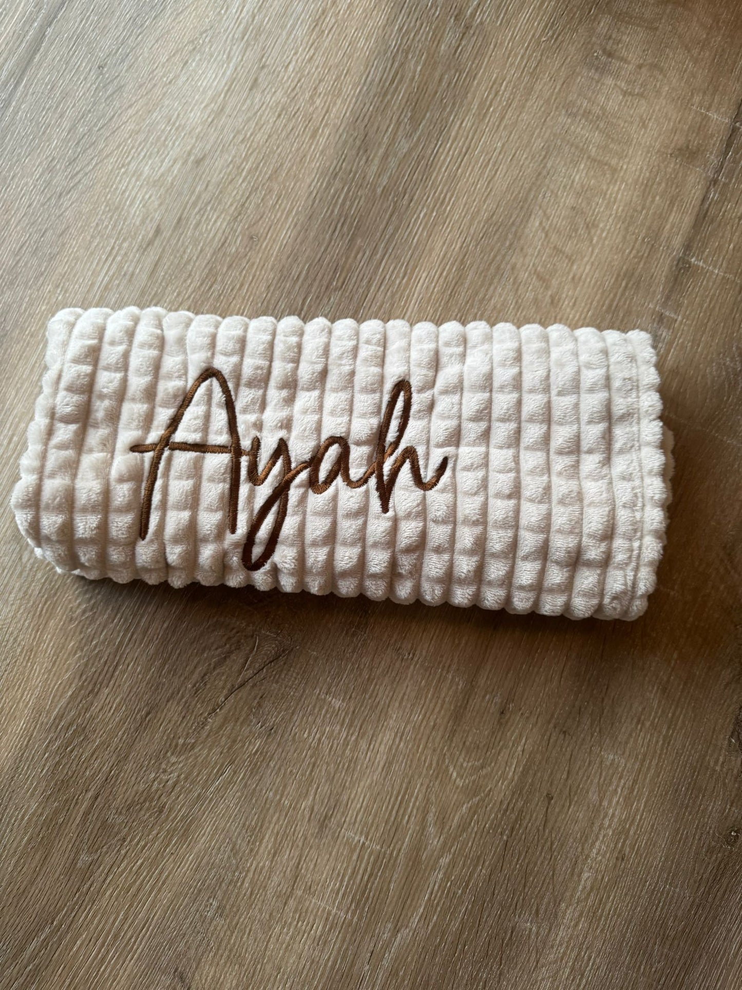 Personalised Soft Bubble Baby Blanket