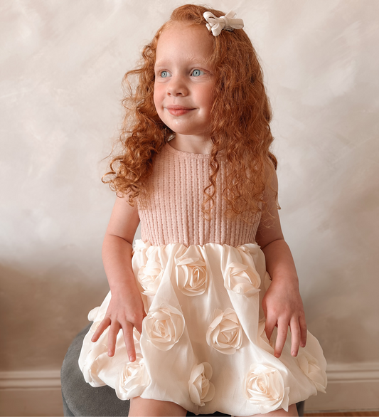Ribbed Rose Dress