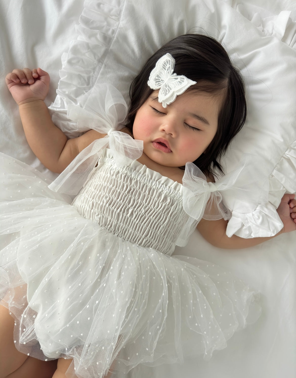 WHITE  ORGANZA TUTU ROMPER