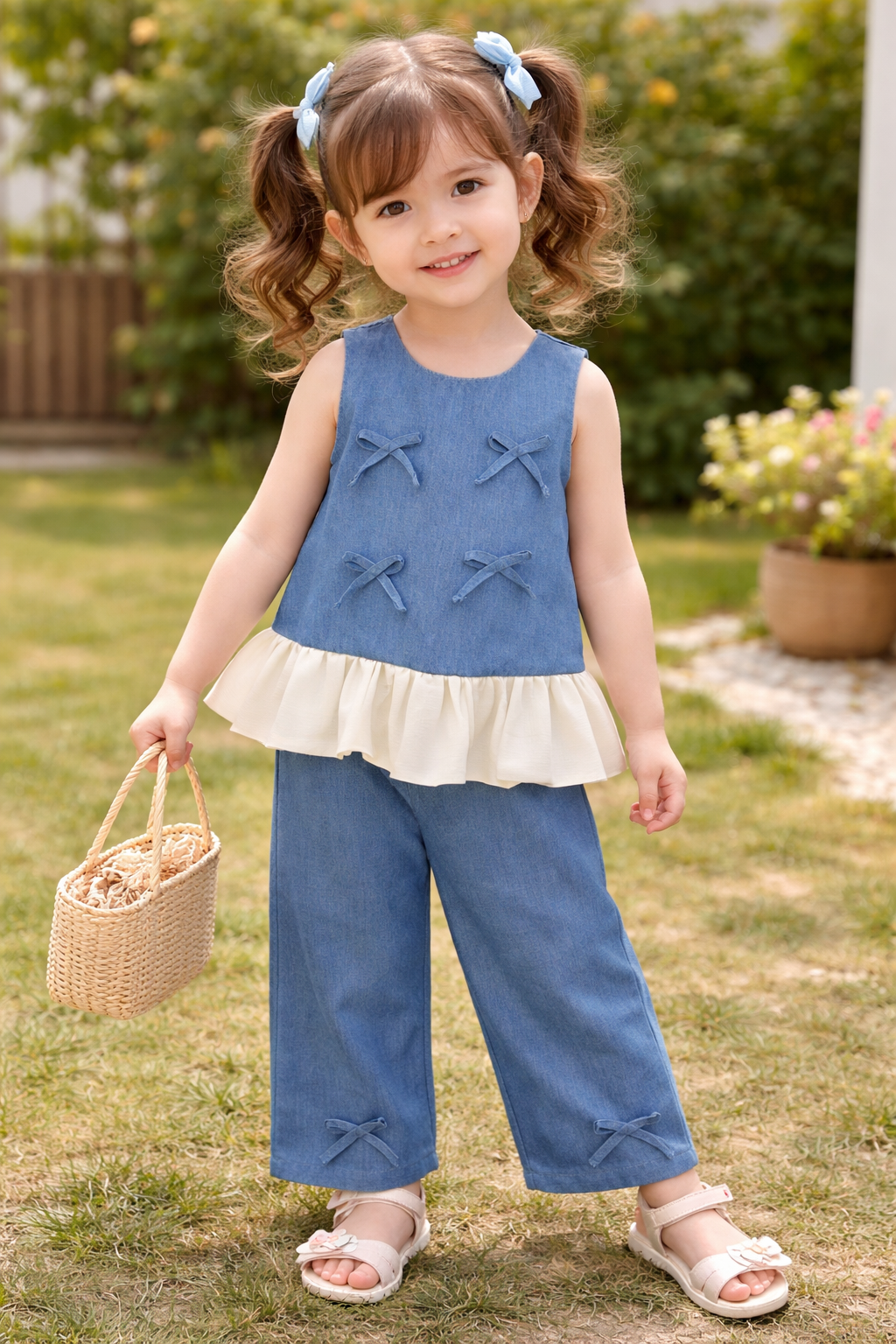 Peplum Bow Co Ord Set