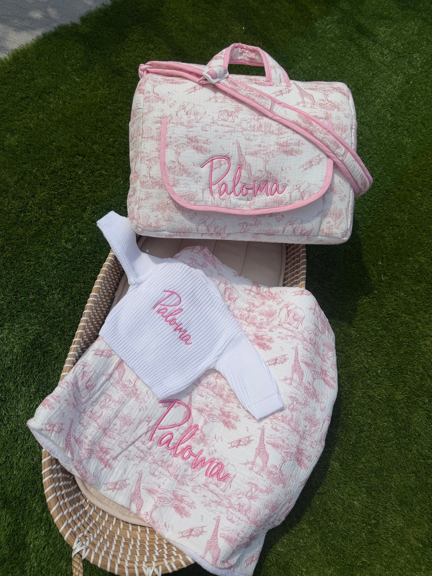 Personalised Safari Print Blankets