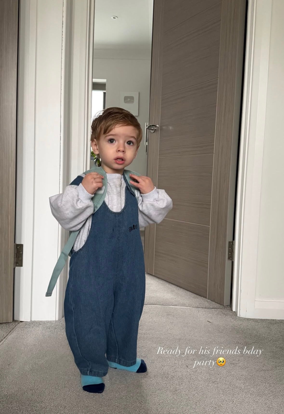 Bunny dungarees baby