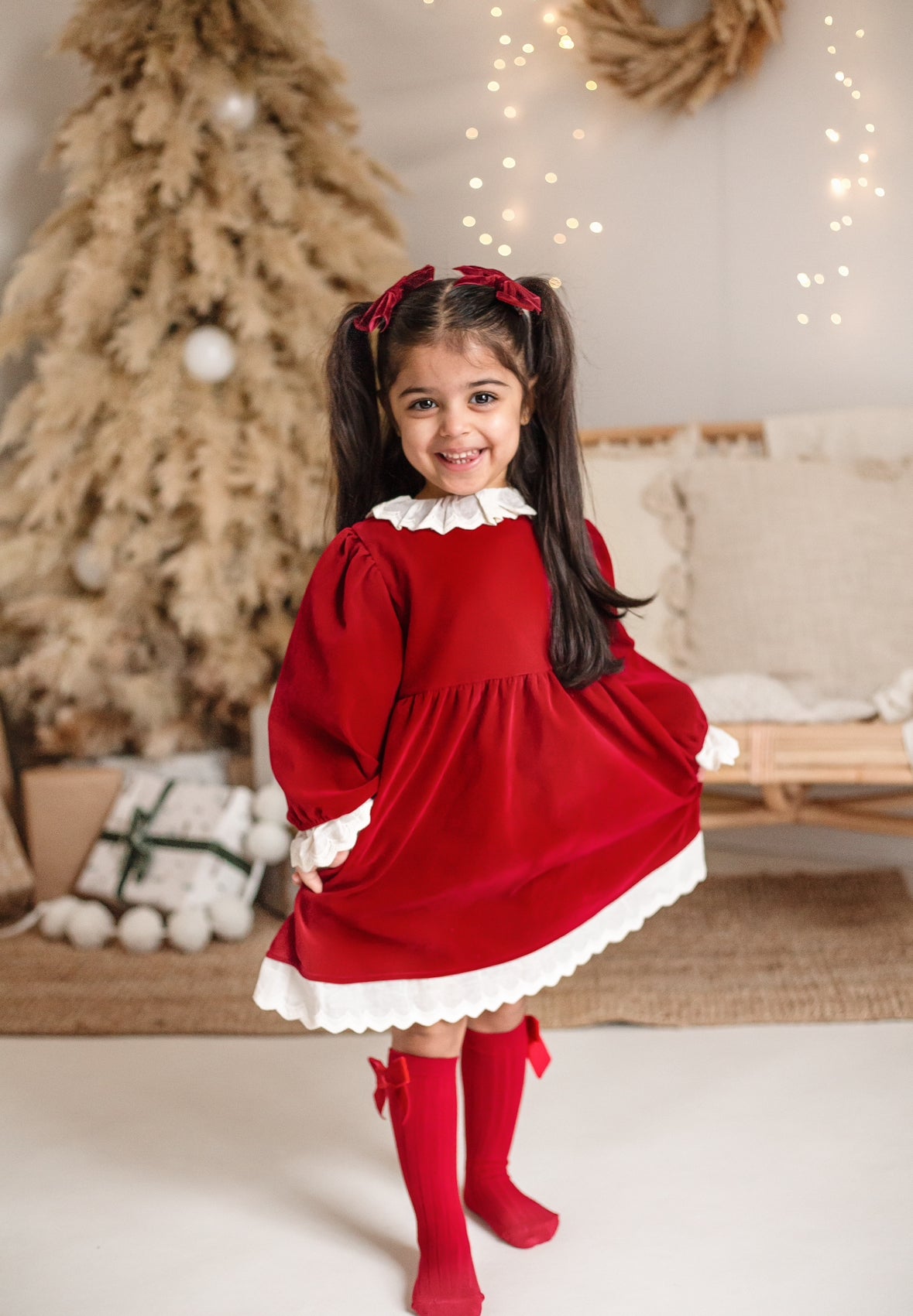 RED VELVET DRESS
