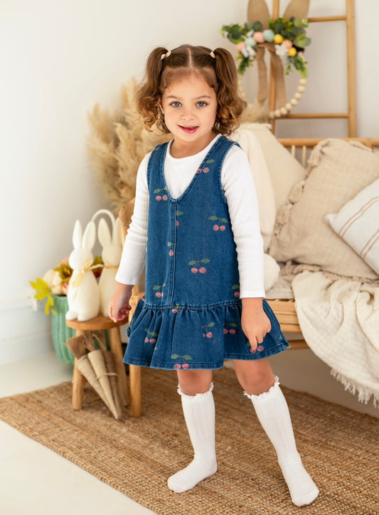 Denim Cherry Dress