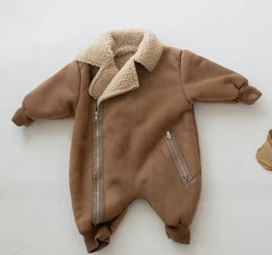 SHEARLING ZIP SUIT