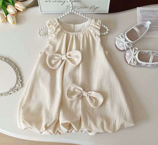 PEARL BOW BUBBLE DRESS