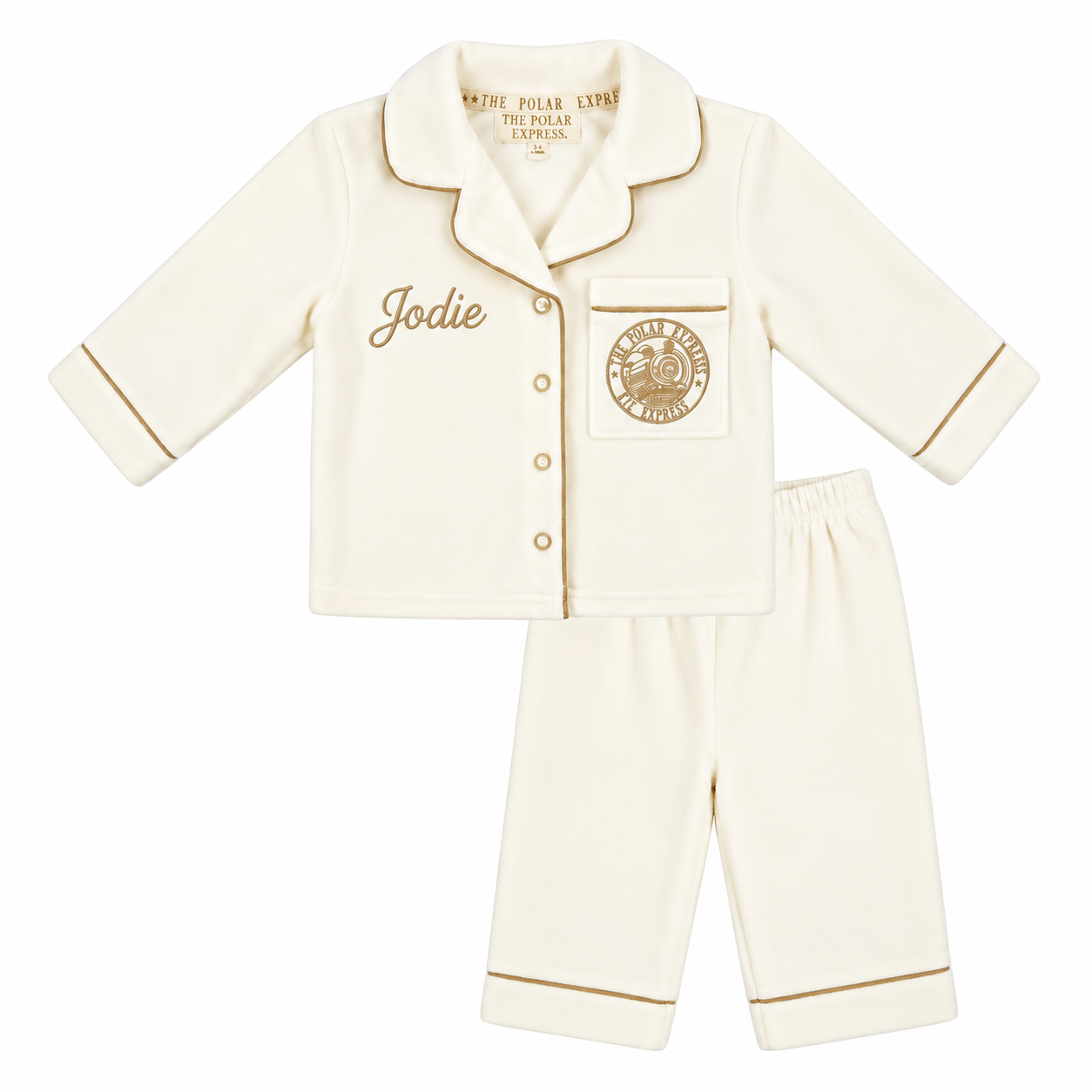 Personalised HB polar express PJs