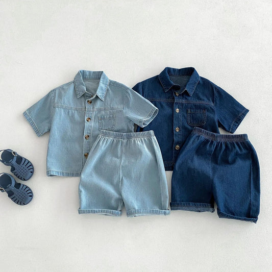BLUE DENIM TWO PIECE