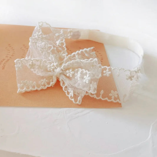 LACE BOW HEADBAND